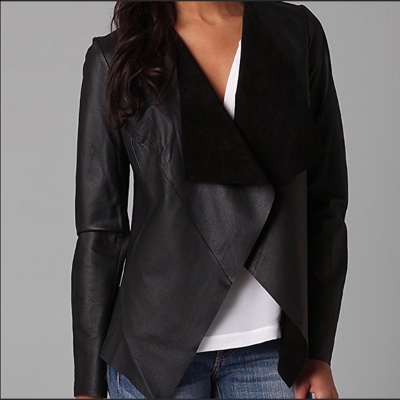 BB Dakota Jackets & Blazers - BB DAKOTA | 100% Leather Open Jacket Black